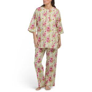 MAHOGANY Yellow 2pc Cotton Bernadette Kurta Pajama Set